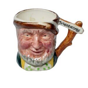 VTG Toby Jug Character Uncle Tom Cobleigh Bone China Hanley England Small 2.5"